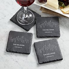 Our Home Skyline Slate Coasters