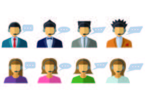 Call Centre Operator Icons